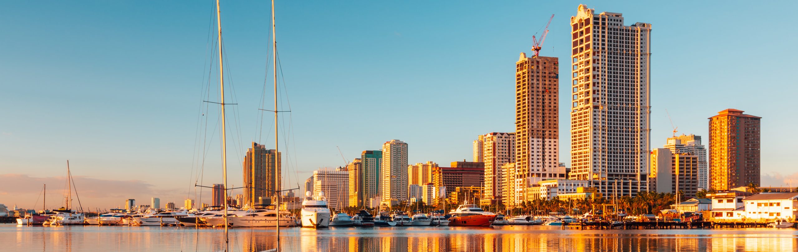 Skyline,Of,Manila,City,And,Manila,Bay Skyline of Manila City and Manila Bay